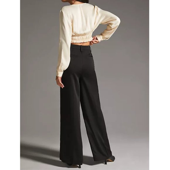 Anthropologie Favorite Daughter Gwyneth Pants Black - Size 0 - Picture 2 of 10